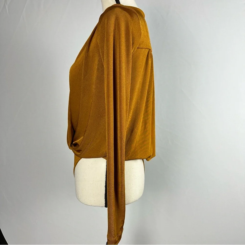 FREE PEOPLE Intimately X Revolve Turnt Bodysuit in honey ginger - size small